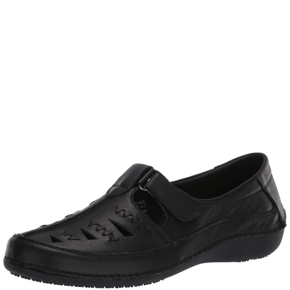 Propt Women's Clover Loafer Flat, Black, 8.5 X-Wide US